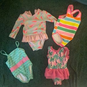 4 girls swim suits